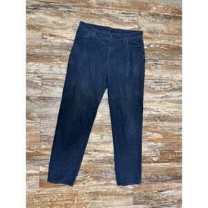 Mens Johnny-O Blue Corduroy Pants Size 36x34 Straight Leg